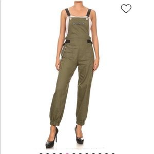 Utility style overalls